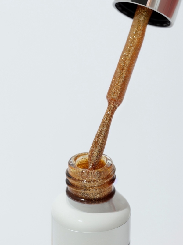 Гель для дизайна LED/UV 8мл золот накл QF Гель для дизайна LED/UV 8мл золот накл QF