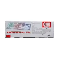 Клавиатура Smartbuy ONE 250, проводная, мембранная, 104 клавиши, USB, с подсветкой, белая