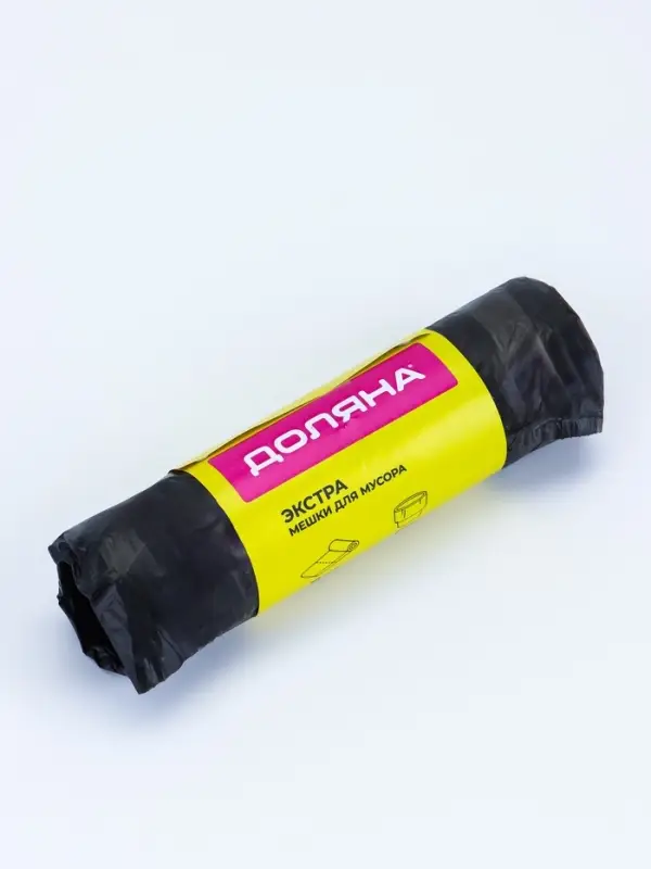 Мешки для мусора с завязками Доляна &laquo;Экстра&raquo;, 30 л, 25 мкм, 50&times;60 см, ПВД, 10 шт., чёрные