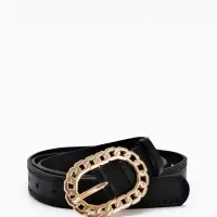 Ремень жен 04-01-01-01, Июнь2503, 2,5*0,3*110 см, без винта, пряж золото, 1 прокол, черный 1090312 Ремень жен 04-01-01-01, Июнь2503, 2,5*0,3*110 см, без винта, пряж золото, 1 прокол, черный 1090312