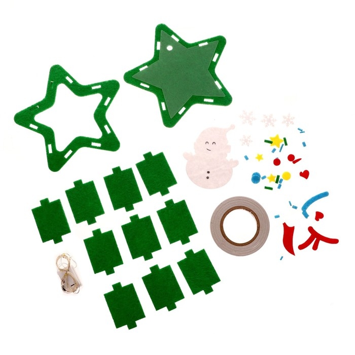 Набор для творчества &laquo;Новогодний ночник из фетра&raquo;, Снеговик