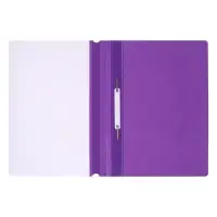 Папка-скоросшиватель Calligrata, А4, 120 мкм, фиолетовая, прозрачный верх