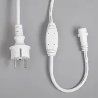 Гирлянда &laquo;Бахрома&raquo; 3&times;0.9 м, IP65, УМС, белая нить каучук, 144 LED, свечение мульти, 220 В