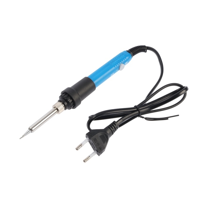 Паяльный набор ТУНДРА, паяльник 60 Вт с регулировкой температуры, канифоль, припой Паяльный набор ТУНДРА, паяльник 60 Вт с регулировкой температуры, канифоль, припой