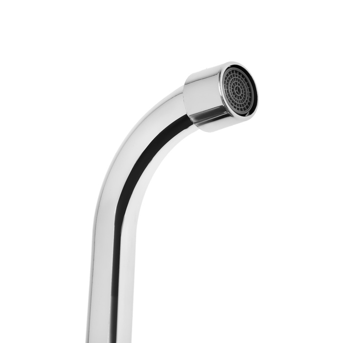 Смеситель для кухни ZEIN Z2485, настенный, излив 20 см, кран-букса латунь 1/2 Смеситель для кухни ZEIN Z2485, настенный, излив 20 см, кран-букса латунь 1/2", хром