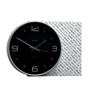 Часы настенные классические &laquo;Эдит&raquo;, серия: Интерьер, d=30.5 см, серебристые