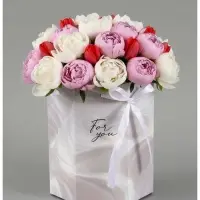 Коробка подарочная складная &laquo;Для тебя&raquo;, 17&times;14.8&times;19.5 см, шестигранник