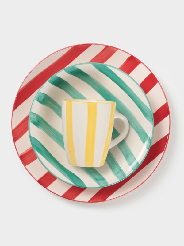 Тарелка глубокая Доляна Тарелка глубокая Доляна "Райе" 21см, 21х5, цвет красный