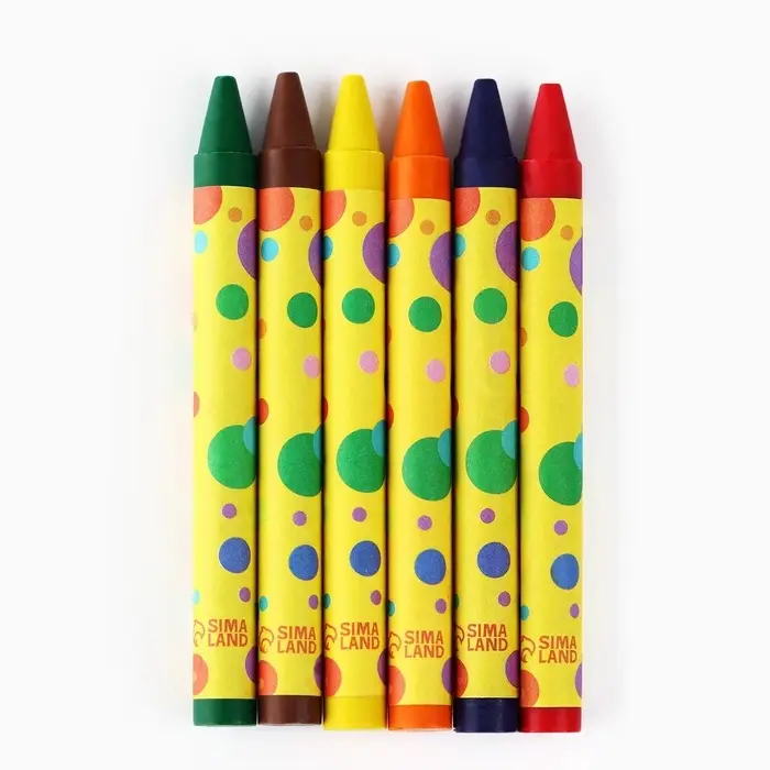 Восковые мелки, 6 цветов ТМ Наброскин Восковые мелки, 6 цветов ТМ Наброскин