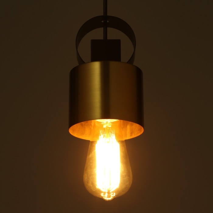 Светильник BayerLux 2287/1 E27 40Вт черно-золотой 10х10х13-113 см