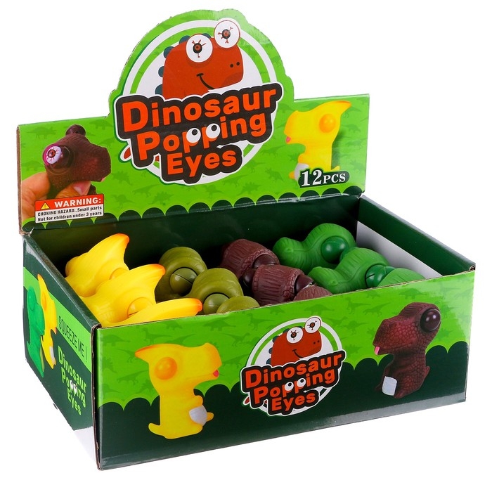 Мялка пучеглазик «Динозавр», виды МИКС Мялка пучеглазик «Динозавр», виды МИКС