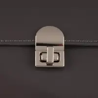 Застёжка для сумки, 2.3×3.5 см, цвет серебряный