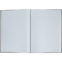 Книга учета Attache А4 96л в клетку блок офсет, бумвинил серый