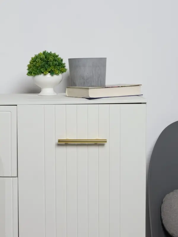 Ручка рейлинг ТУНДРА BISTRO, d=12 мм, м/о 96 мм, цвет золото