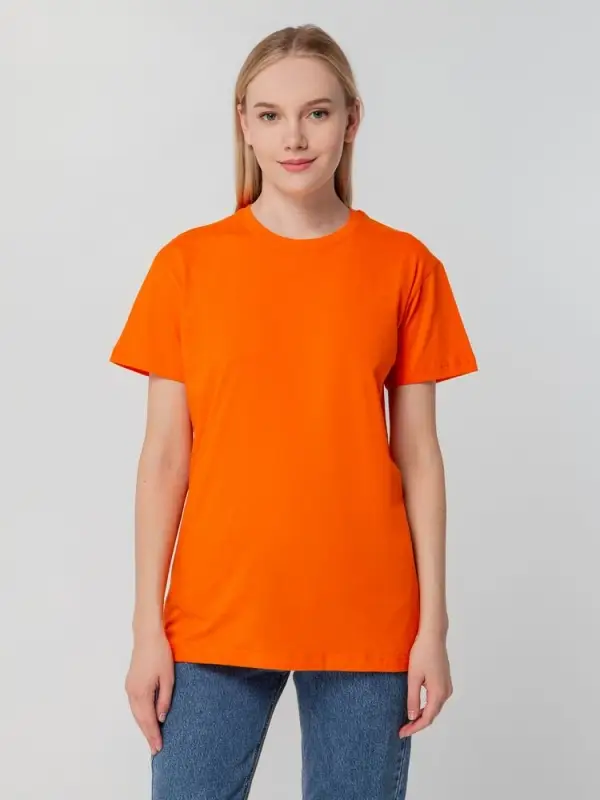 Футболка унисекс T-bolka 140, оранжевая, размер S Футболка унисекс T-bolka 140, оранжевая, размер S