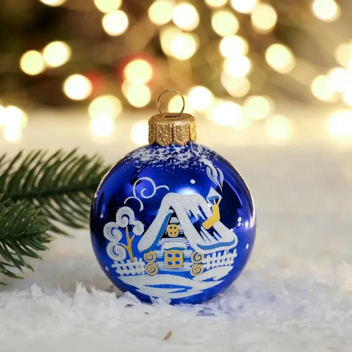 Ёлочный шар &laquo;Рассвет&raquo; новогодний, d=6 см, без упаковки, МИКС