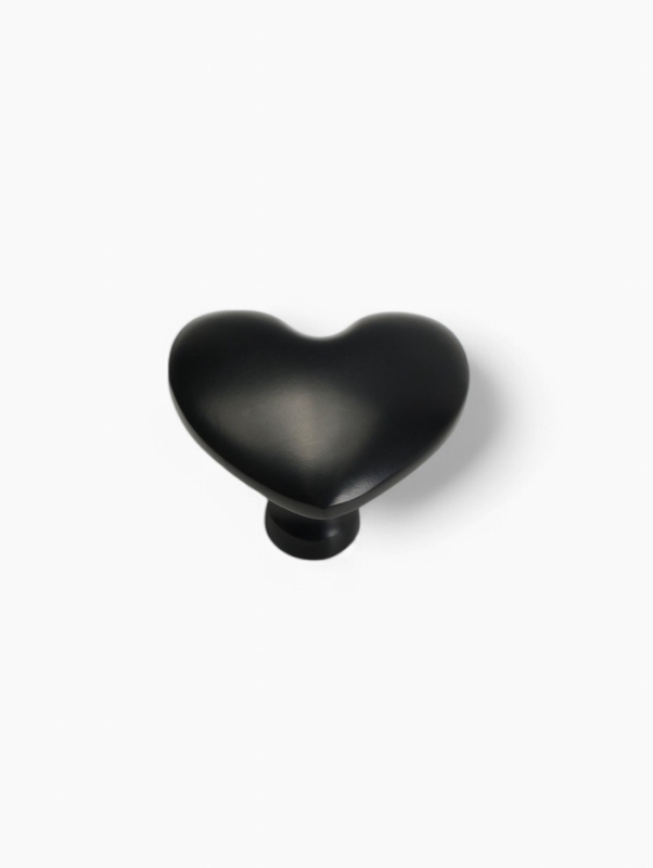 Ручка-кнопка CAPPIO HEART, цвет черный Ручка-кнопка CAPPIO HEART, цвет черный