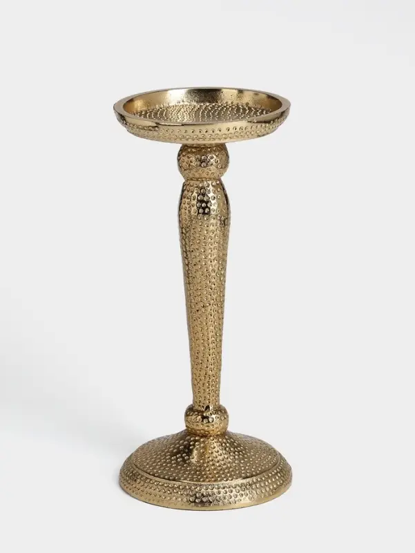 Подсвечник &laquo;Звездная пыль&raquo;, 10&times;10&times;23 см, алюминий