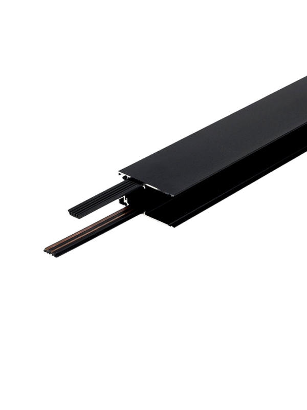 Шинопровод трековый магнитный «Broad», однофазный, открытый монтаж, 1 м, чёрный