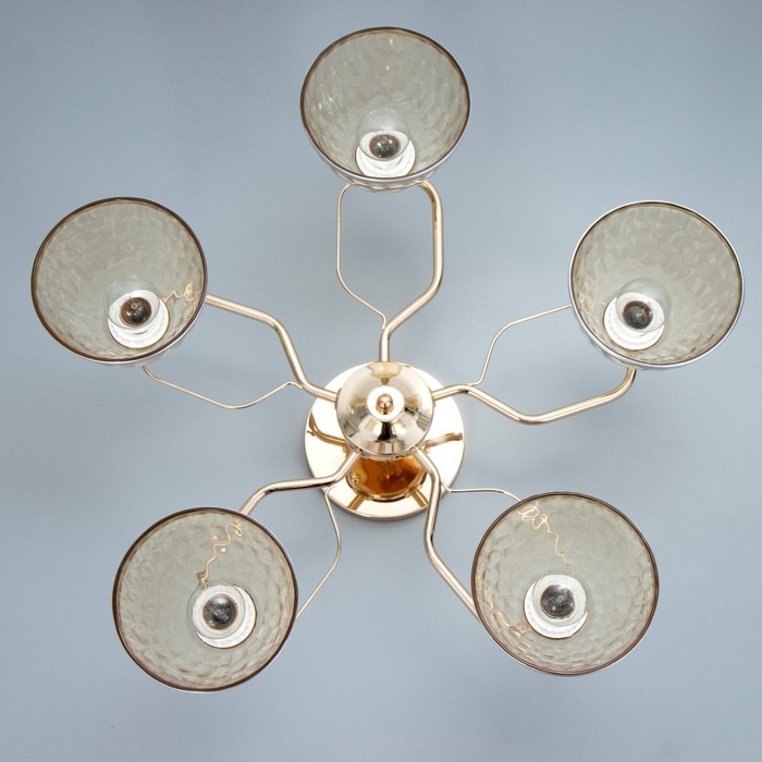 Люстра Люстра "Донна" 5хЕ27 40Вт золото 56х56х22 см BayerLux