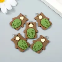 Декор для творчества пластик "Бурый мишка с петелькой" 0,8х2,3х2,8 см Декор для творчества пластик "Бурый мишка с петелькой" 0,8х2,3х2,8 см