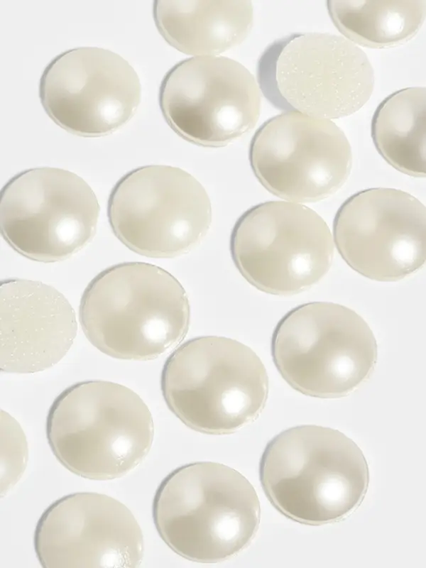 Стразы термоклеевые «Жемчуг», d=10 мм, 50 шт. Стразы термоклеевые «Жемчуг», d=10 мм, 50 шт.