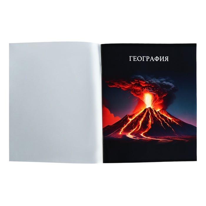 Тетрадь предметная Calligrata TOP "Школьный стиль", 48 листов в клетку География, со справочным материалом, пластиковая обложка, блок офсет