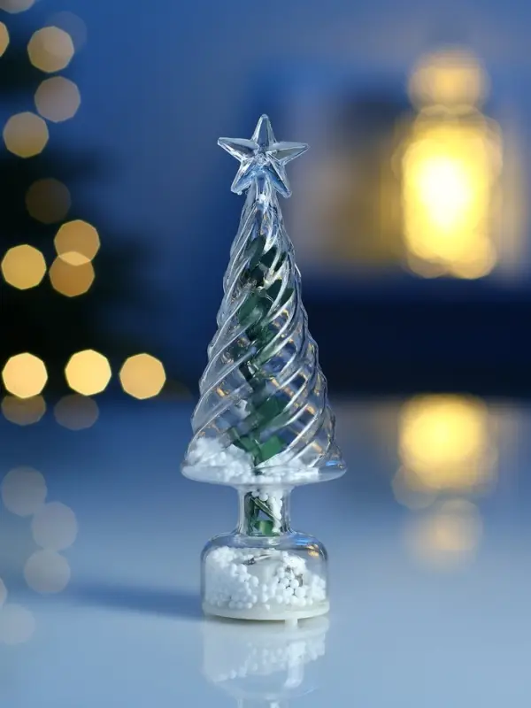 Фигура светодиодная "Елочка", 3 LED, 15х5 см, от бат. 3xAG13, Т/БЕЛЫЙ