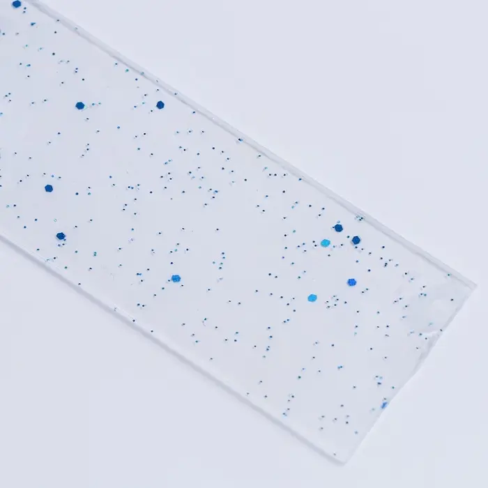 Надувающаяся клейкая лента с блестками, цвет голубой, 3 м