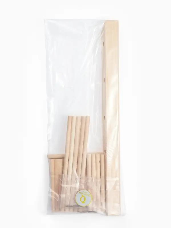 Подставка под очки, 5 мест, h=36 см, дерево, бежевая