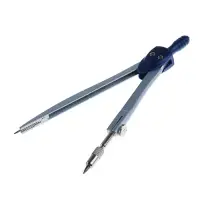 Циркуль металлический Calligrata, 130 мм, с запасными грифелями, в пластиковом пенале