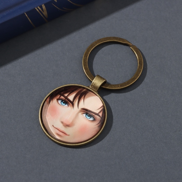 Набор брелок и значок  Набор брелок и значок "Русский парень и девушка" 6х11 см