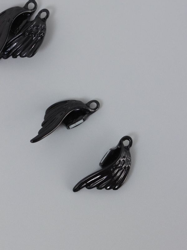 Замок магнитный металл Замок магнитный металл "Крылья" набор 2 шт чёрный 2,6х1,9 см