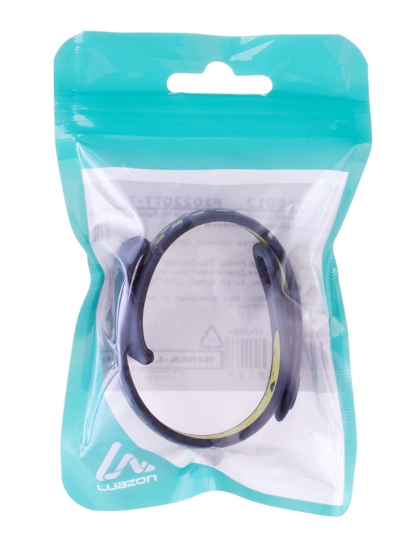 Ремешок Luazon для фитнес-браслета Mi Band 8, с перфорацией, чёрно-зелёный