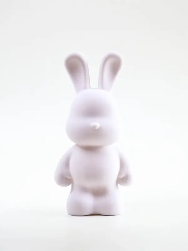 Декор фигурки зеркальной мозаикой "Зайка", серебро