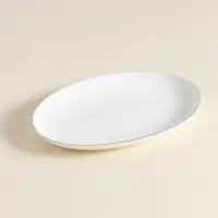 Тарелка для подачи SL Home &laquo;Каскарон&raquo;, 25.4&times;18.5&times;2.5 см, овальная, костяной фарфор, белая