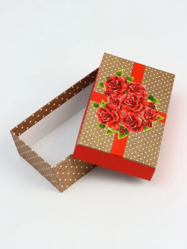 Набор подарочных коробок 10 в 1 Flowers, 32.5&times;20&times;12.5 - 12&times;7&times;4 см