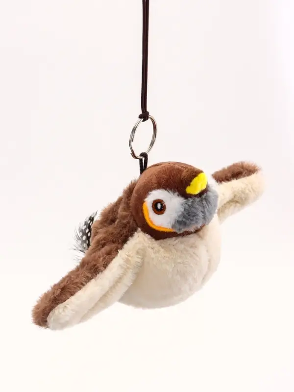 Интерактивная игрушка для животных &laquo;Воробей&raquo;, коричневая