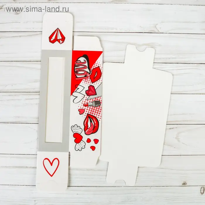 Коробка для макарун, кондитерская упаковка &laquo;Стильной тебе&raquo;, 5.5 х 18 х 5.5 см