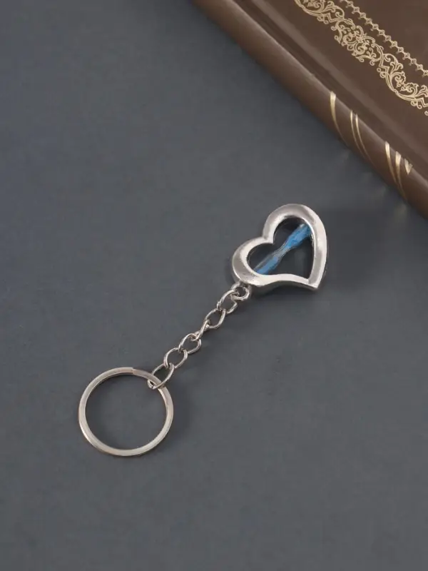 Брелок металл Брелок металл "Песочные часики в сердце" 3х2,5 см