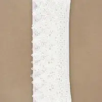 Кружево гипюровое, 35 мм &times; 9 &plusmn;0.5 м, цвет белый
