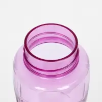 Бутылка для воды &laquo;Баунаталь&raquo;, 600 мл, 23&times;8 см, спортивная, прозрачная, розовая