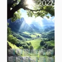 Календарь 2027, настенный, А1 &laquo;Природа&raquo;