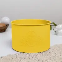 Форма для кулича на Пасху «ХВ», желтая, набор 3 шт., силиконовая