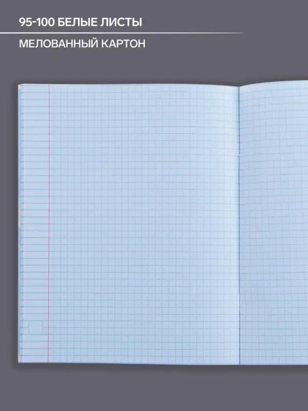 Тетрадь предметная 48 листов в клетку Calligrata, «Коллаж. Английский язык», обложка мелованный картон