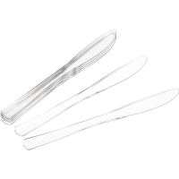 Нож одноразовый 200мм прозрачный ПС 50шт/уп