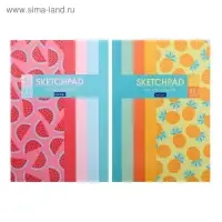 Блокнот А5, 40 листов, "Фрутоскоп", жёсткая подложка, блок 100 г/м&sup2;