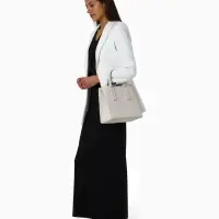 Сумка женская тоут TEXTURA на молнии, 29&times;10&times;25 см, однотонная, молочная