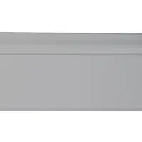 Плинтус напольный фигурный &laquo;Идеал. Дюра&raquo;, 2200&times;80 мм, цвет 002 светло-серый