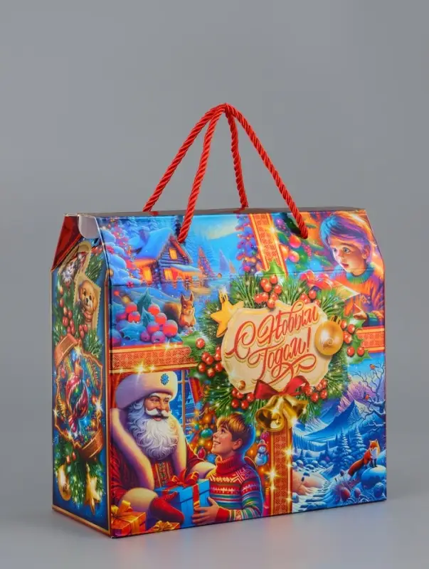Коробка подарочная складная Коробка подарочная складная "Зимняя сказка" 23 х 10 х 22 см